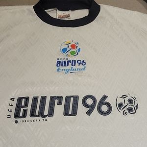 Vintage EUFA EURO 96 England Soccer Jersey Shirt S